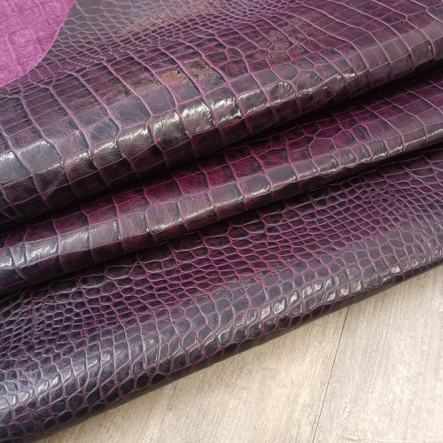 Кожа Кайман 1,0 мм Бордовый Турция фото 4