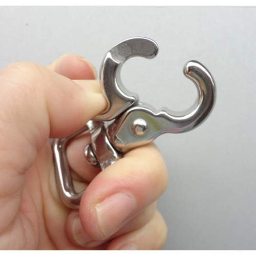 Карабин для поводка 16, 20 мм литой Сталь фото 2