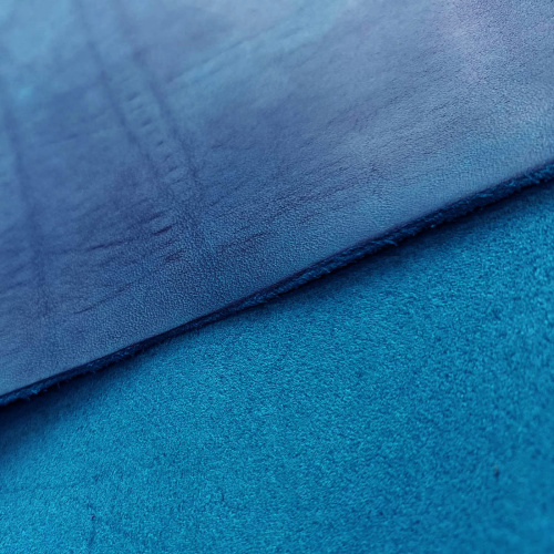 Кожа Крейзи Хорс Dark 1,4-1,6 мм Бирюзовый фото 4