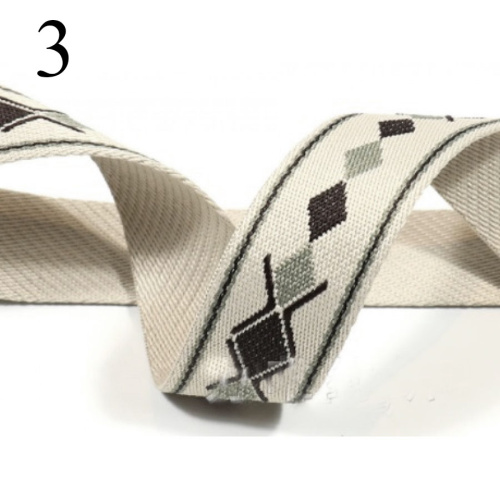 Лента ременная стропа 38 мм Ромбы пэ фото 6