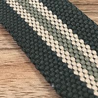 Стропа для ремней 38 мм толщ. 4 мм хб/пэ Хаки полоска  - купить для кожевенного хобби