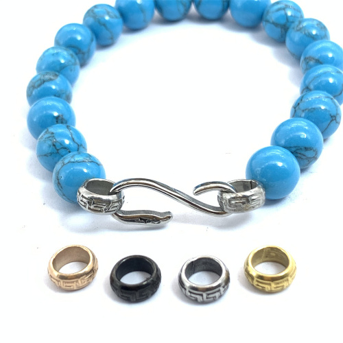 Бусина 6 мм для браслетов Сталь B25