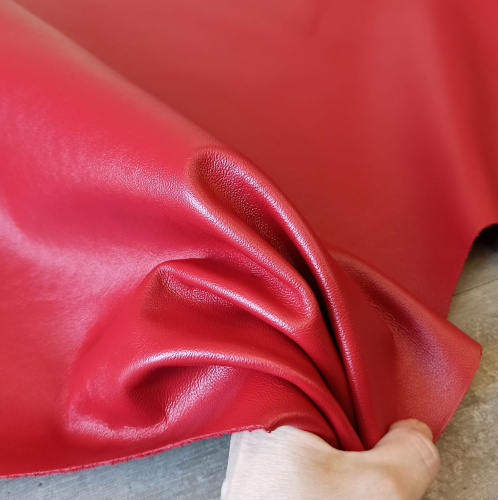 Кожа КРС 1,2-1,4 мм Бергамо Красный фото 7