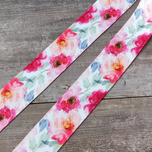 Лента ременная 38 мм Пионы пэ  LRP_38PF - фото товара