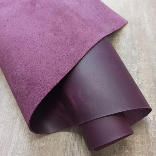 Кожа Крейзи Хорс 1,4-1,6 мм Фуксия Италия фото 4