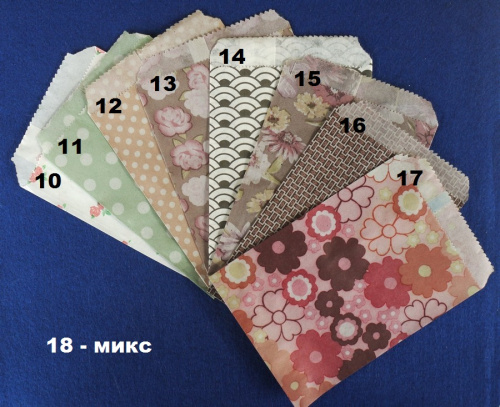 Крафт пакеты плоские 9,5 х 14 см фото 2