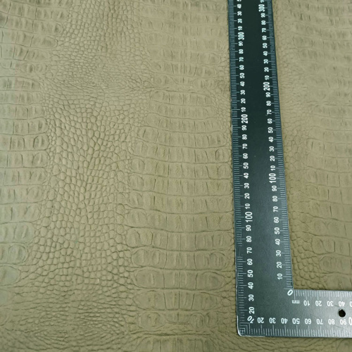 Кожа Кайман 1,2-1,6 мм Хаки матовый фото 7