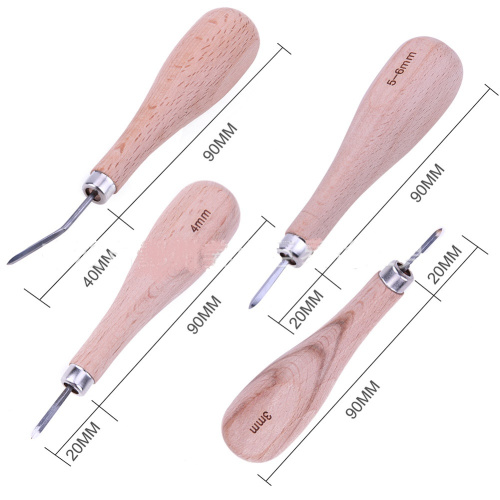 Шило четырехгранное для кожи 3-6 мм