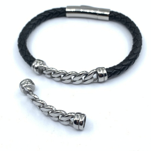 Коннектор 6 мм для круглого браслета Сталь KZ16  BR-KZ16 - фото товара