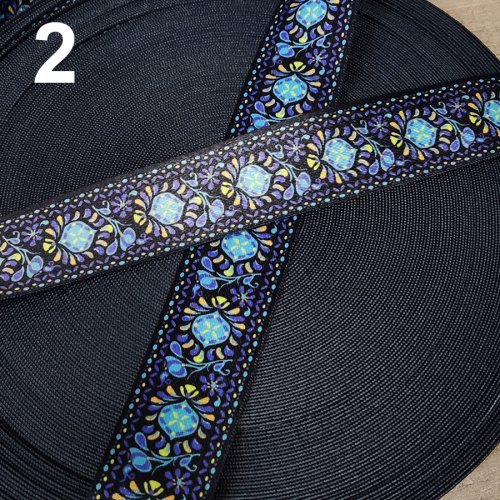 Лента ременная стропа 38 мм орнамент №3 п/э фото 3