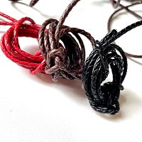 Шнур кожаный круглого сечения 2,5 мм плетеный