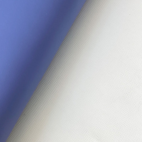 Кожа Флотер двухсторонний 1,4-1,6 мм Голубой/Белый Италия фото 4