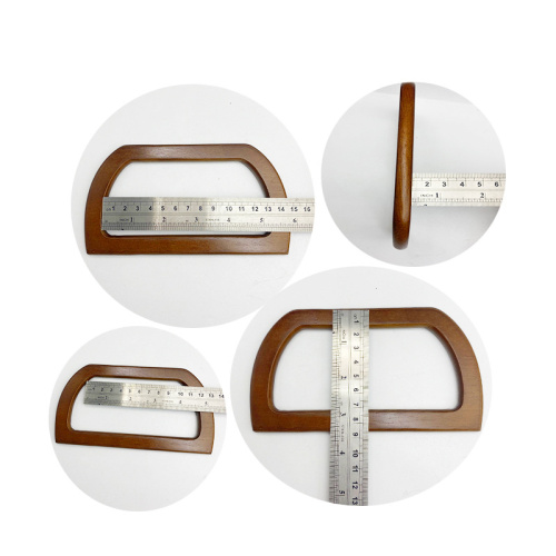 УЦЕНКА! Ручки для сумки деревянные D-образные 16 см, пара  21601 uc - фото товара фото 2