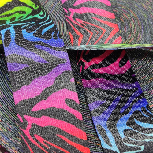 Лента ременная 38 мм Радужная Зебра п/э  LRP_38rZBR - фото товара фото 4