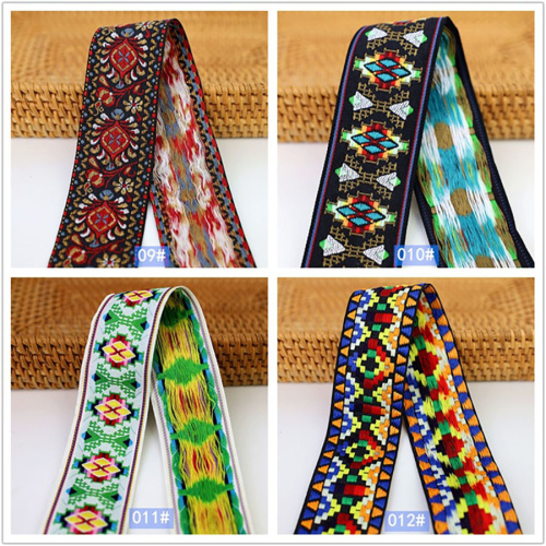 Лента текстильная 50 мм Вышивка Ассорти фото 5