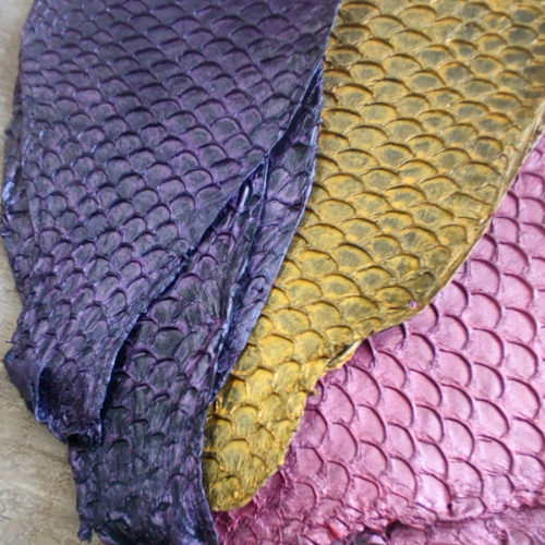 Кожа рыбы Карп Перламутр фото 4 Кожа рыбы Карп Перламутр фото 4