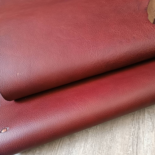 Кожа Пола 1,3 мм растит. дубл. Гранат Azzurro Италия фото 6