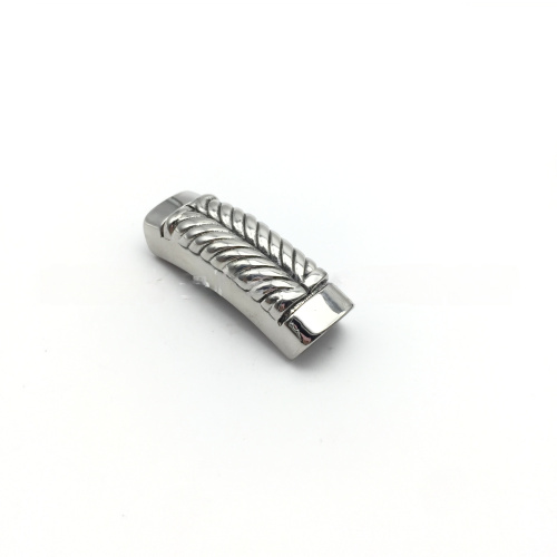 Бусина 12х6 мм для плоских браслетов Колос Сталь фото 3