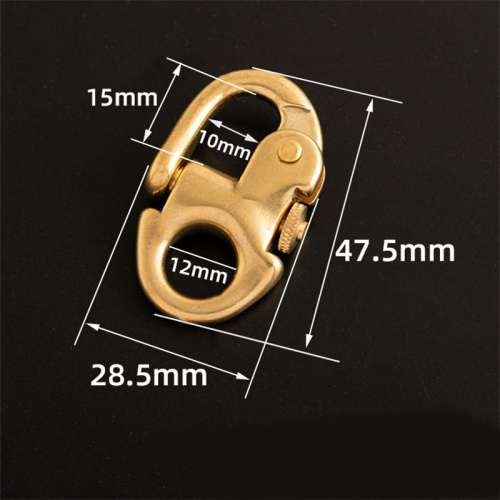 Карабин 12 мм латунь с пружинкой   FDG-12P - фото товара фото 2