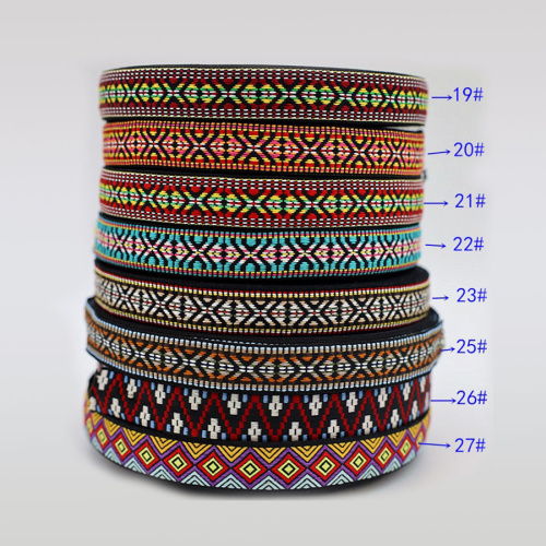 Лента текстильная 22-25 мм Вышивка Ассорти фото 8