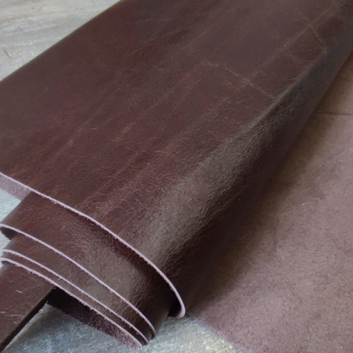 Кожа Пулл-Ап 1,2-1,4 мм цвет Шоколад Италия фото 5