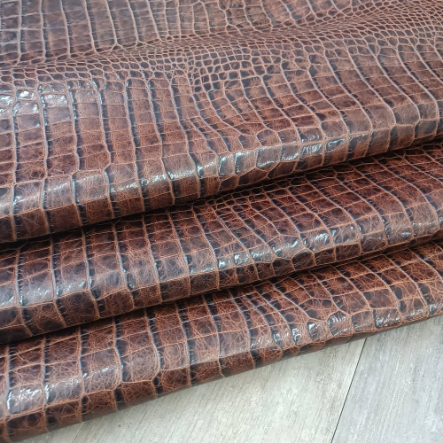 Кожа Кайман 1,0 мм Коричневый Турция фото 4