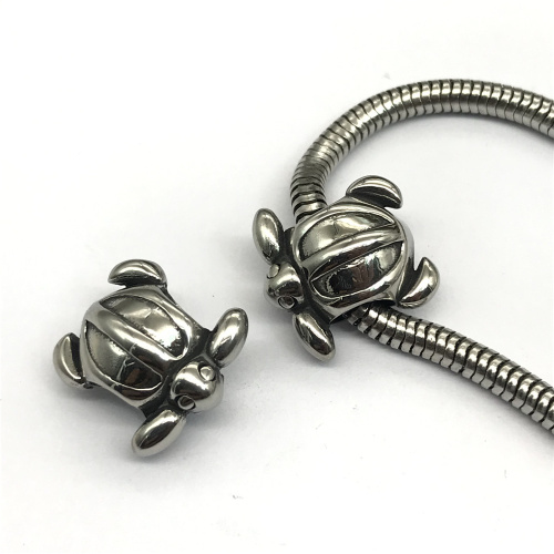 Бусина 5 мм для браслетов Черепаха Сталь   BR-СН 01 - фото товара