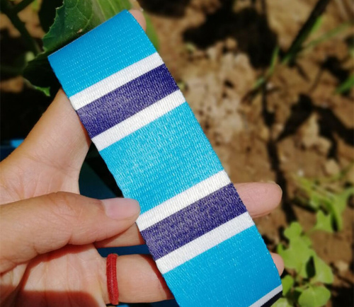 Лента ременная 38 мм Цветная полоска п/э фото 5