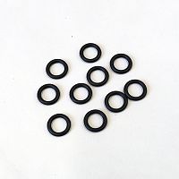 Колечко разделитель силиконовое для браслетов Черное, 10 шт.