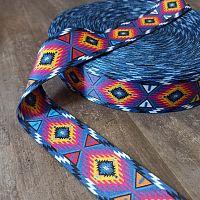 Лента ременная стропа 50 мм Геометрия Времени  - купить для кожевенного хобби