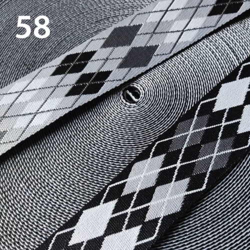 Лента ременная стропа 50 мм Британские ромбы Двусторонняя фото 4