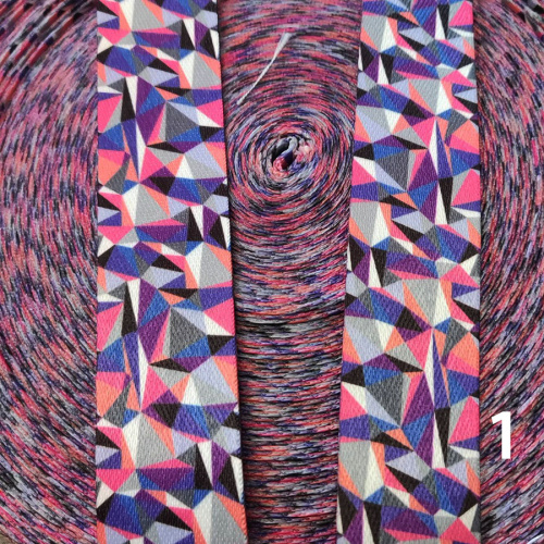 Лента ременная стропа 38 мм Ассорти Ромбы фото 6