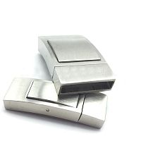 Замок 10 мм, 18,5 мм для плоских браслетов Сталь Кнопка