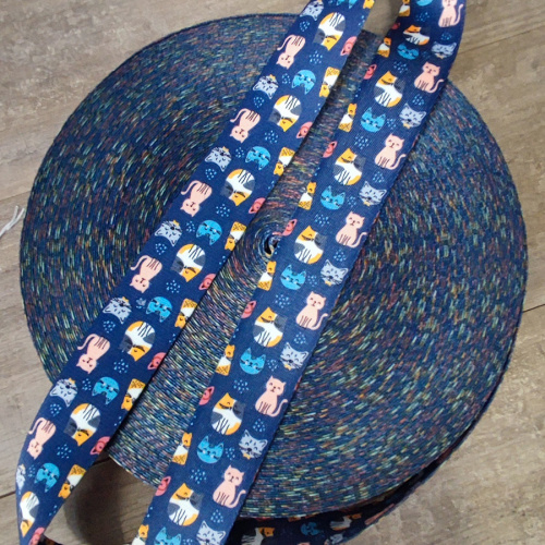 Лента ременная 38 мм Кошечки Собачки п/э фото 3