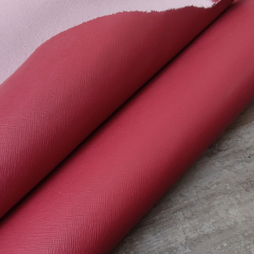 Кожа Сафьяно 1,3-1,5 мм Малиновый Италия фото 3