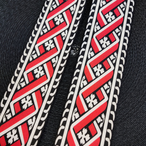 Лента ременная стропа 50 мм Красная спираль  LH0083 - фото товара