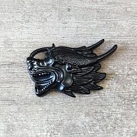 Кончо для кожаных изделий 28 мм Голова дракона  - купить для кожевенного хобби