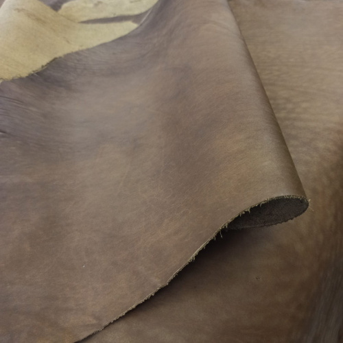 Кожа Вороток краст 1,1-1,3 мм Оливковый фото 4