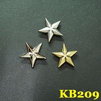 Кончо для кожаных изделий 20 мм Звезда Латунь KB209