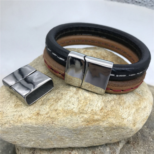 Замок 19х6 мм для плоских браслетов Сталь  BR-z24 - фото товара фото 4