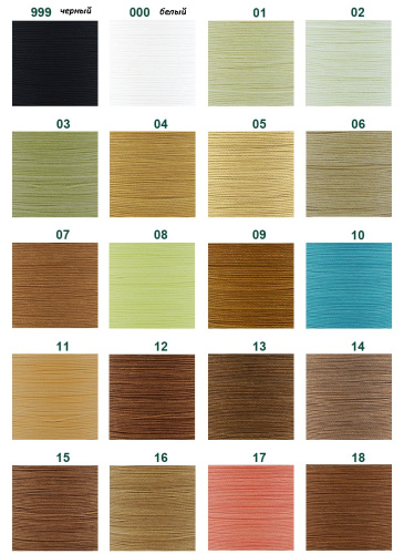 Нить для кожи вощеная 1 мм плоская Galaces 200 м фото 7