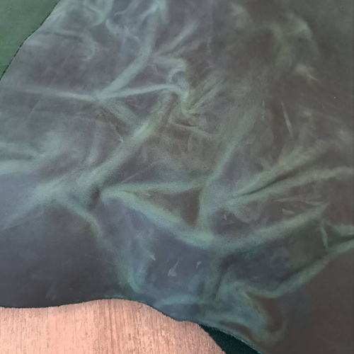 Кожа Крейзи Хорс Dark 1,4-1,6 мм Тёмно Зеленый фото 3