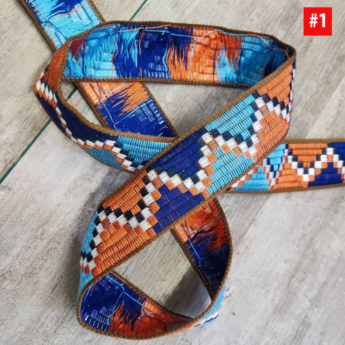 Лента текстильная 30-38 мм Вышивка Пиксели  фото 4