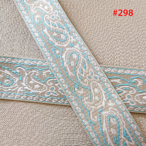 Лента ременная стропа 50 мм Вышивка Пейсли фото 4