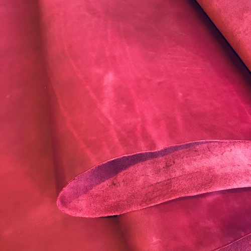 Кожа Пулл-Ап Natural 1,5 мм Фуксия фото 2