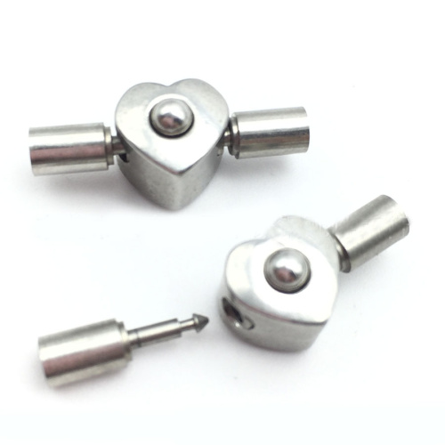 Застежка 3 мм для круглого браслета Сердце  BR-KZ41 - фото товара