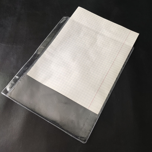 Вкладыш-карман ПВХ А5 для блокнотов и альбомов (без перфорации)  Ф-А5-1										 - фото товара фото 3