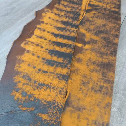 Кожа Пола краст 4,0-4,2 мм Шарк Оранжевый фото 3