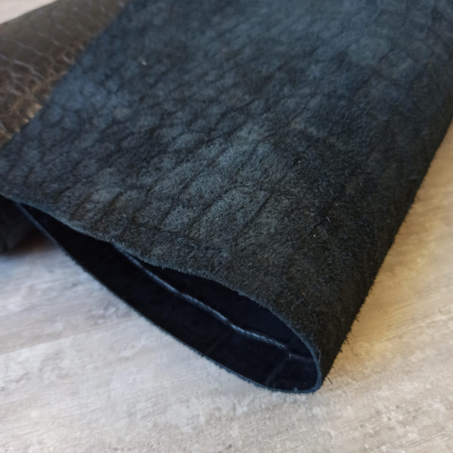 Кожа Кайман 1,1 мм Черный Турция фото 8