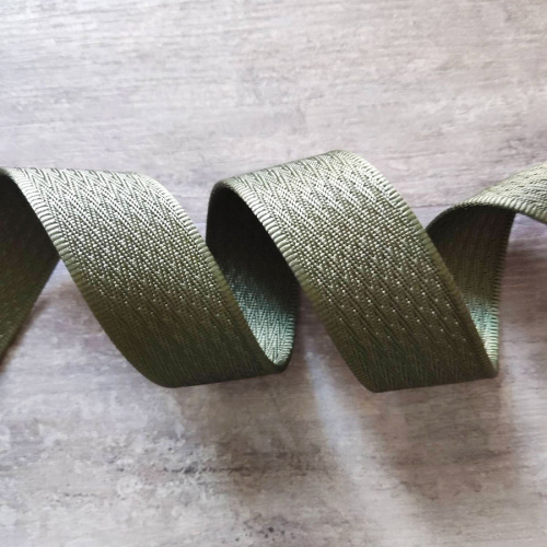 Лента ременная 38 мм/2 мм Елочка пэ фото 4